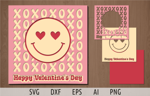 3D SVG Valentine’s Day Card Design