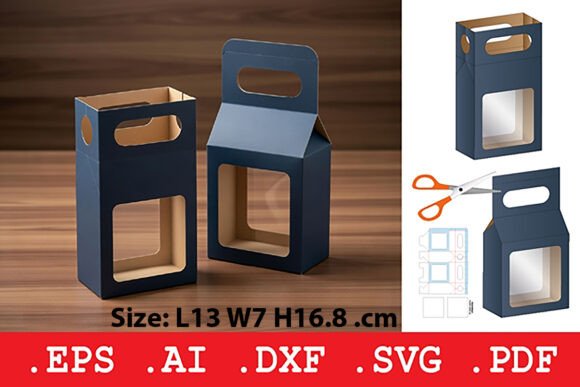 Carry Handle Window Retail Box: 3D SVG Objects Review