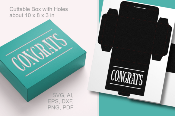 Congrats Text Cutout 2: A 3D SVG for Life Events