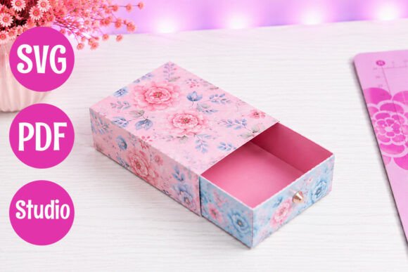 Drawer Box Template: A 3D SVG for Home Décor Brands