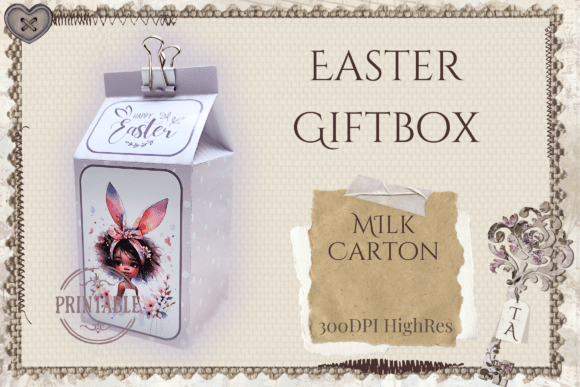 Easter 3D SVG Milk Carton: A Designer's Review