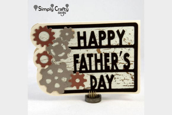 Gears Father’s Day Card SVG