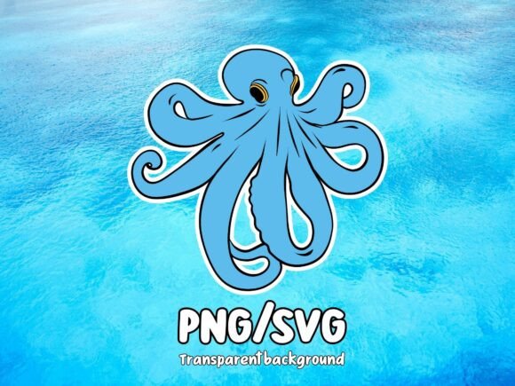 Octopus Illustration: A 3D SVG Freebie for Blogs