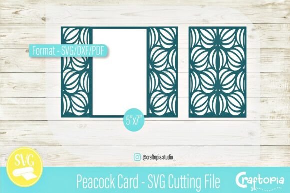 Peacock Card – SVG Cutting File