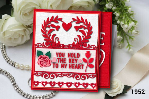 Review: 3D SVG Valentine S Day Gift Card Layer1952