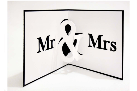 Review: Mr and Mrs Pop Up Card SVG for 3D SVG Cards And Invites