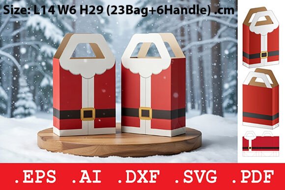 Santa Suit Christmas Gable Bag: A 3D SVG Review
